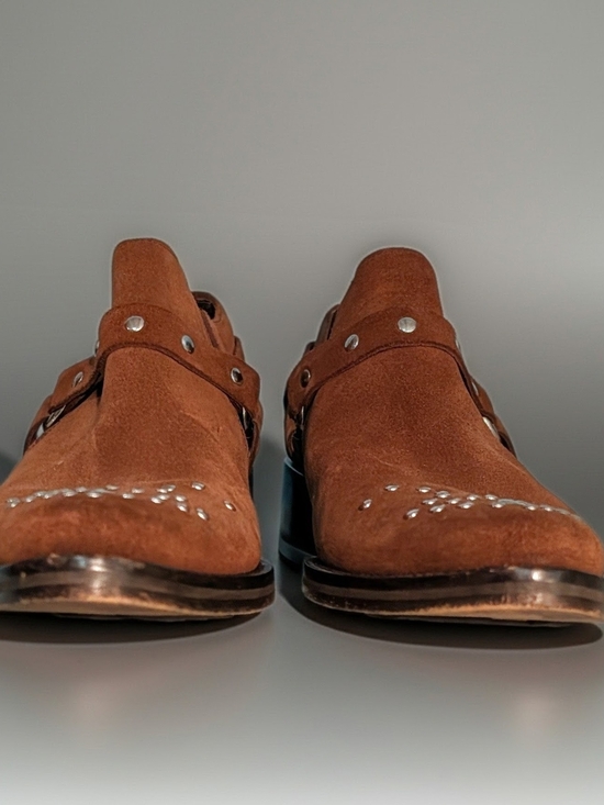 Vintage Donald J. Pliner Janos 120 Brown Mens Suede Ankle Western Boots Size 7 main image 6